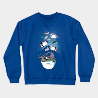 Weird Sushi - All you can eat Nigiri, Tempura and Ramen Crewneck Sweatshirt